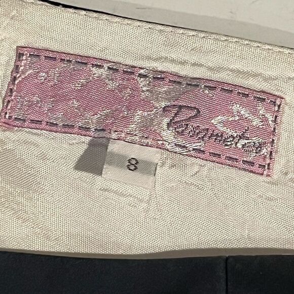 Pasametes silk navy blue one shoulder dress - 8 - Picture 5 of 9